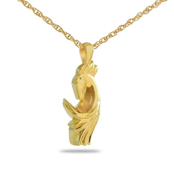 Spirit Horse Gold Steel Keepsake